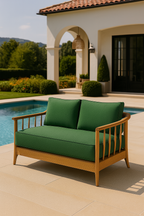 Modern Patio Solutions Nautilus 90" Wood Outdoor Sofa